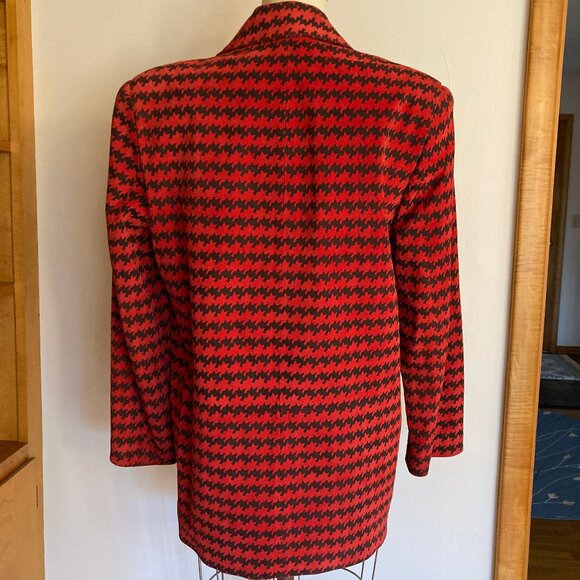 The Limited Houndstooth Oversized Leather Blazer - Picture 8 of 8